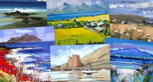 Arran in Art. The Isle of Arran - the largest island in the Firth of Clyde.